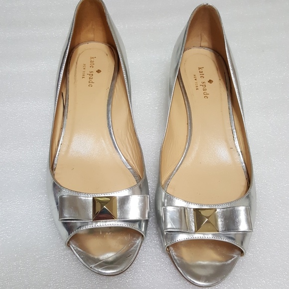 kate spade Shoes - KATE SPADE Women's wedges bow ties  size 10B